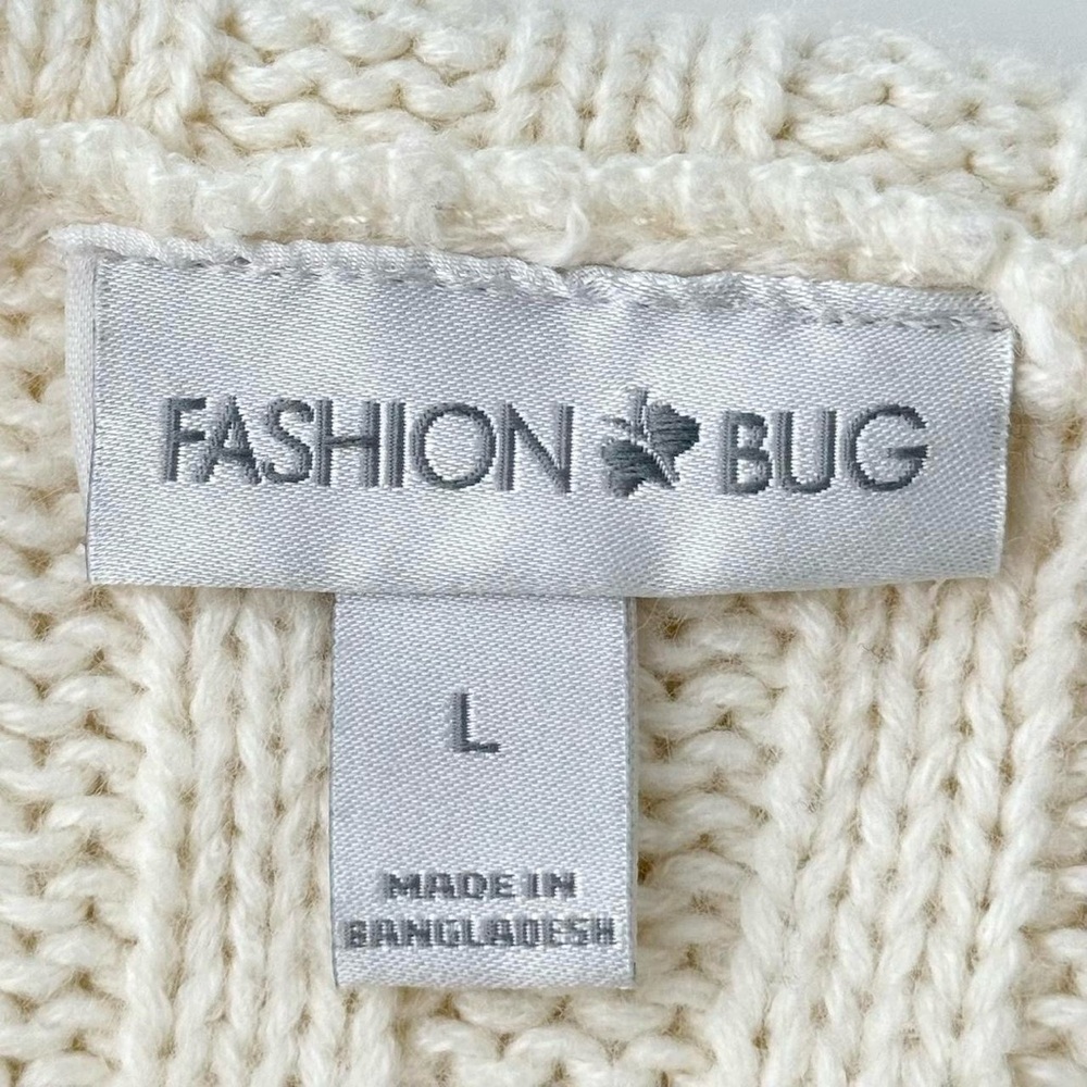 Y2K Cream Short Sleeve Sweater - Picture 15 of 15
